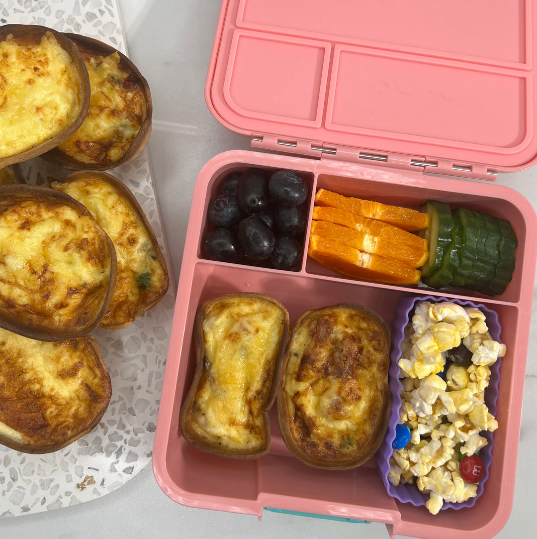 Non Sandwich Lunch Box Recipe: Mini Quiche Boats
