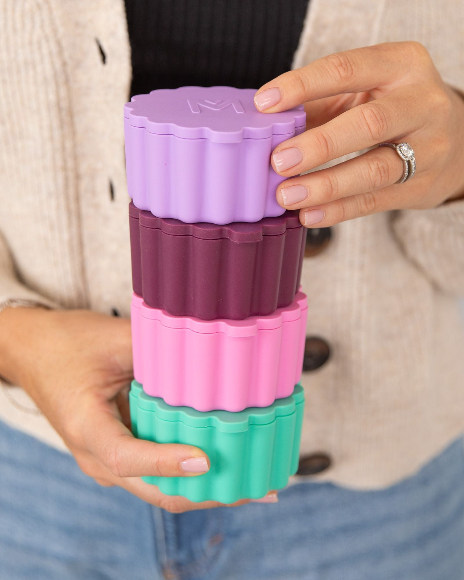 Silicone Scallop Tub Set
