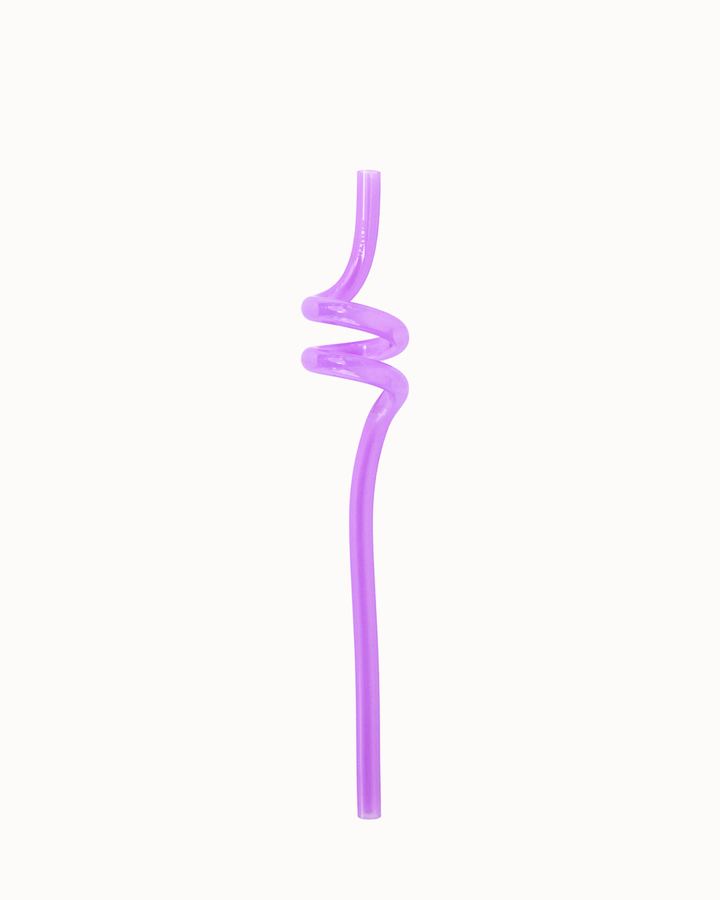 MontiiCo Silicone Twirly Straw - Purple