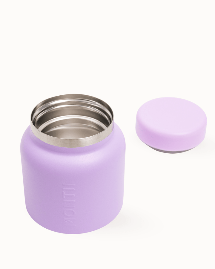 Kids insulated thermos lunch pot in lilac