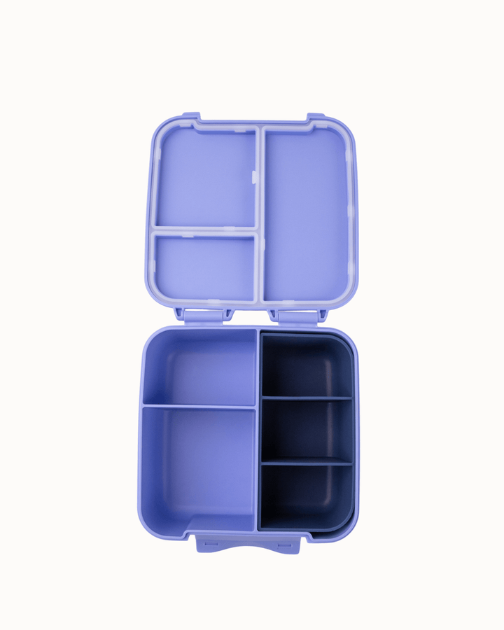 MontiiCo Bite Tray - Navy empty look inside the bite lunch box
