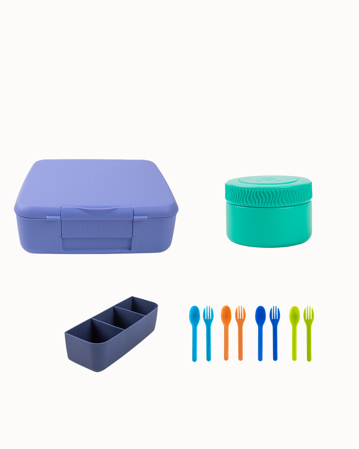 MontiiCo Ultimate Feast Lunch Box Bundle - Splash