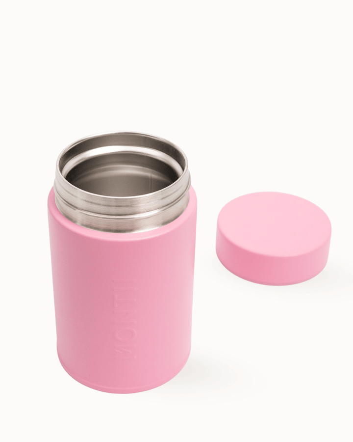 Kids insulated thermos snack pot in bubblegum