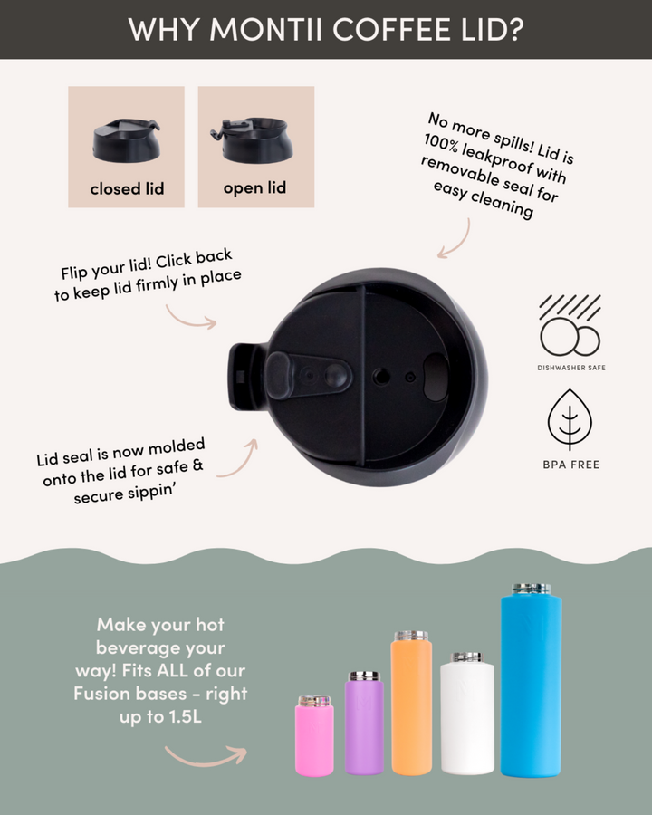 MontiiCo Coffee Lid - Ruby