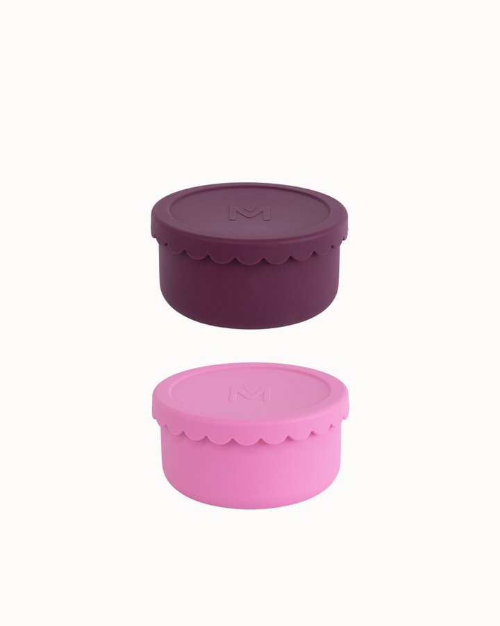 MontiiCo Silicone Scallop Bowl Set