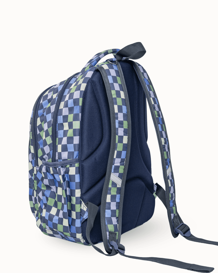 MontiiCo Backpack - Checkmate showing side view