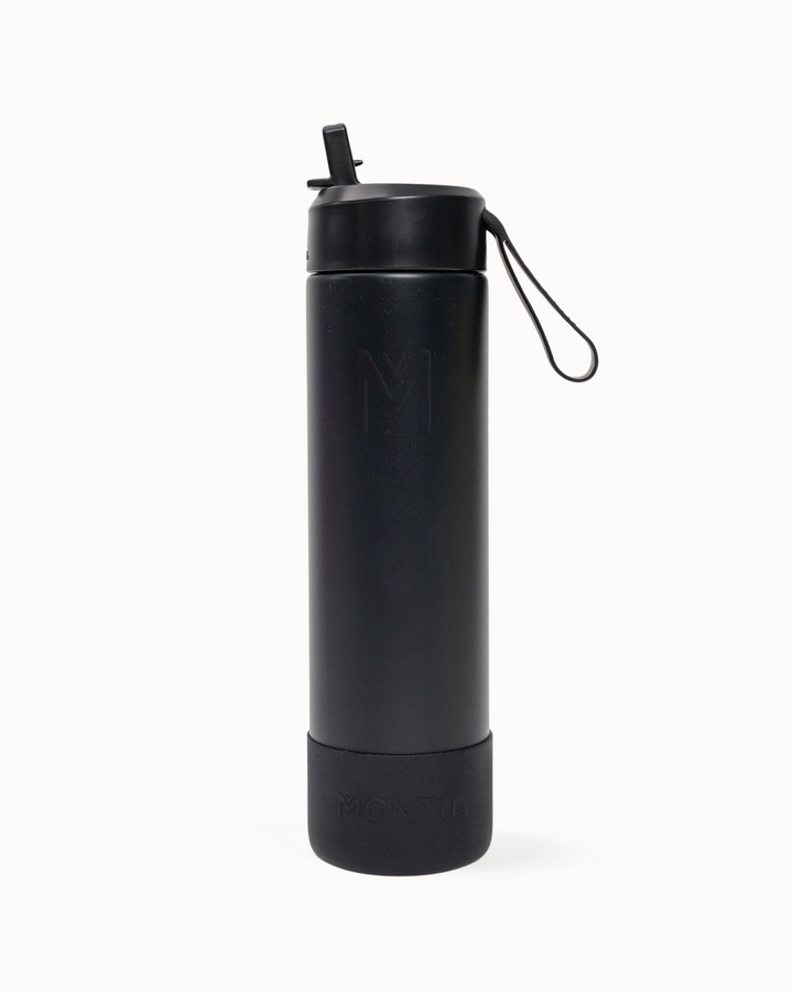MontiiCo 700ml Fusion Drink Bottle Sipper - Midnight