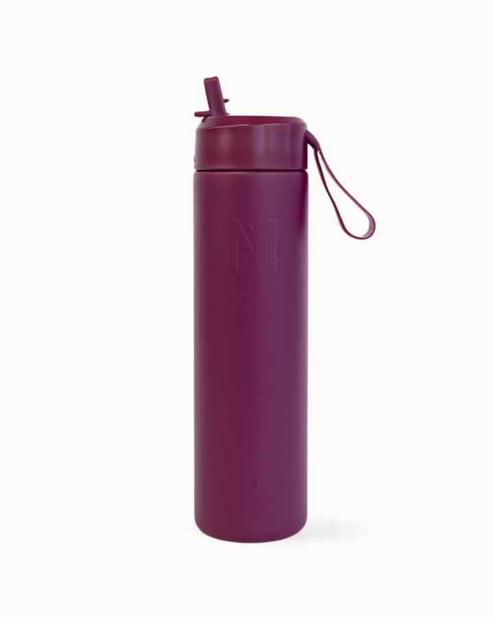 MontiiCo 700ml Drink Bottle Sipper - Ruby