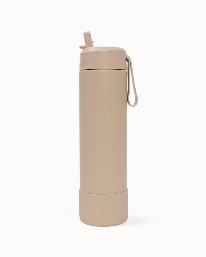 MontiiCo 700ml Fusion Drink Bottle Sipper - Sand