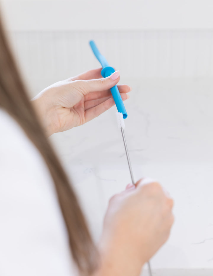 MontiiCo Flexi Stopper Straw Set - Coastal & Mojito