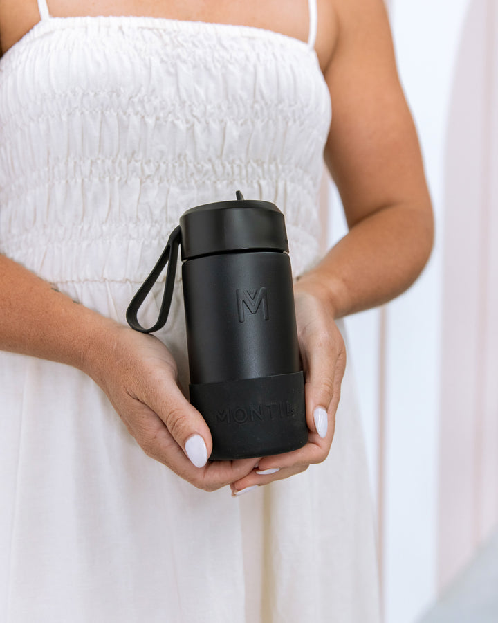 MontiiCo 350ml Fusion Drink Bottle Sipper - Midnight