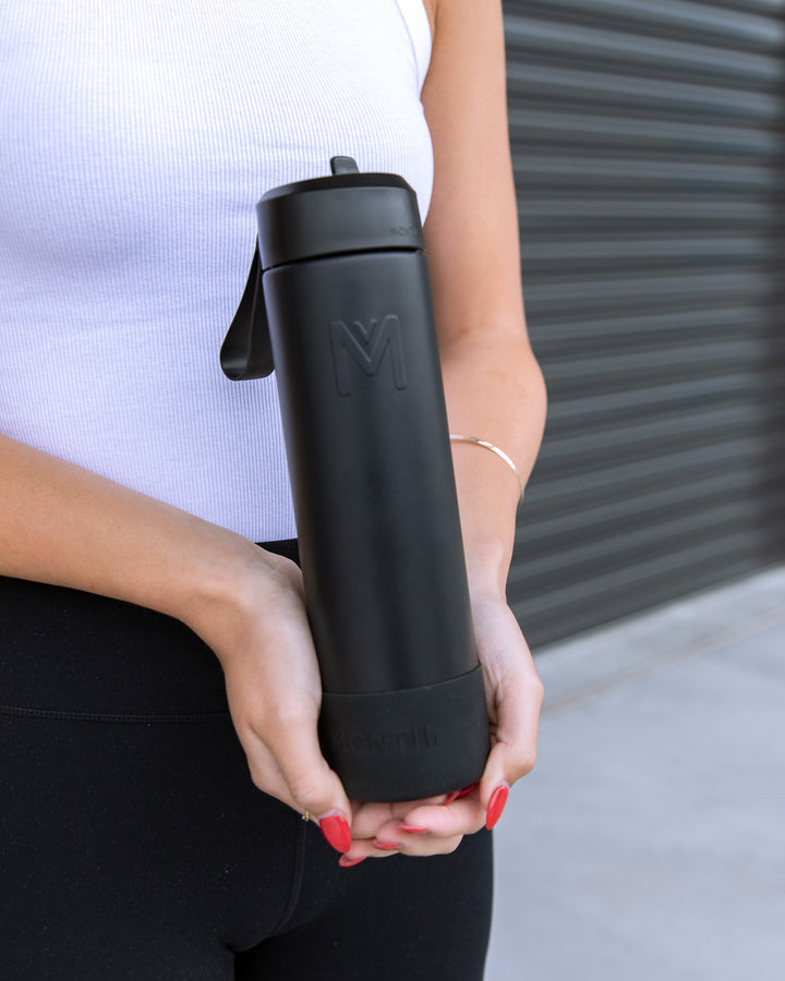MontiiCo 700ml Fusion Drink Bottle Sipper - Midnight