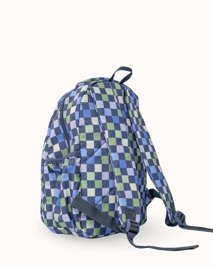 MontiiCo Mini Backpack - Checkmate showing side view