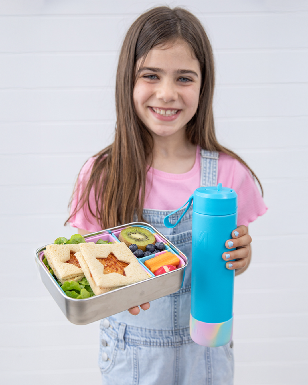 MontiiCo 700ml Drink Bottle Sipper - Coastal