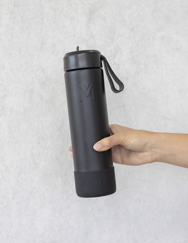 MontiiCo 700ml Fusion Drink Bottle Sipper - Midnight