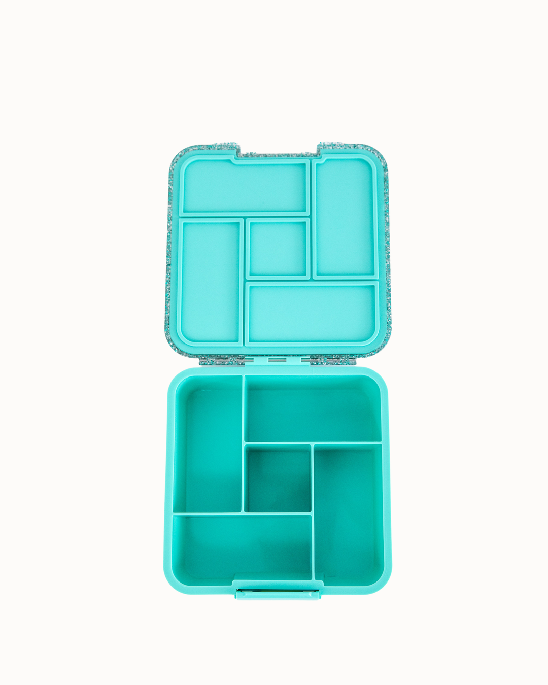 MontiiCo Bento Five Lunch Box - Turquoise Glitter