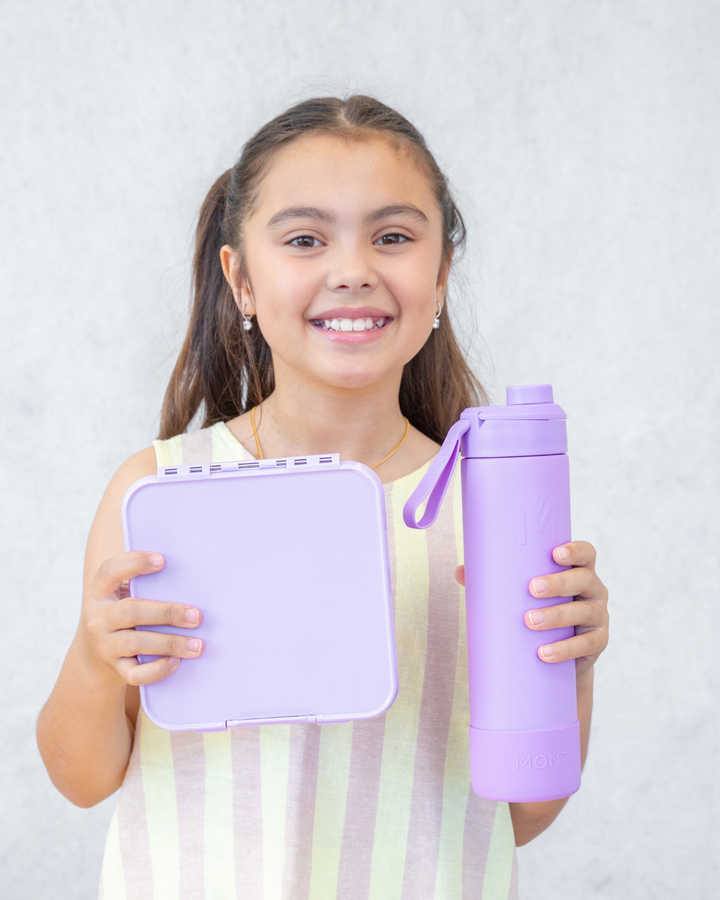 MontiiCo Bento Three Lunch Box - Lilac
