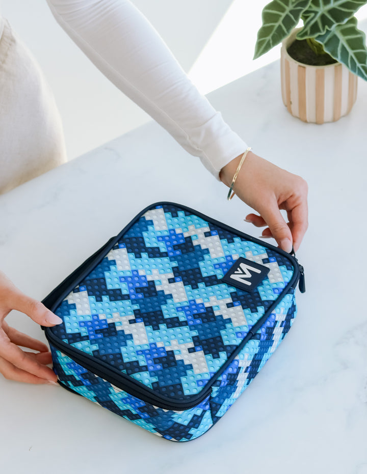 MontiiCo Medium Insulated Lunch Bag - Block Land