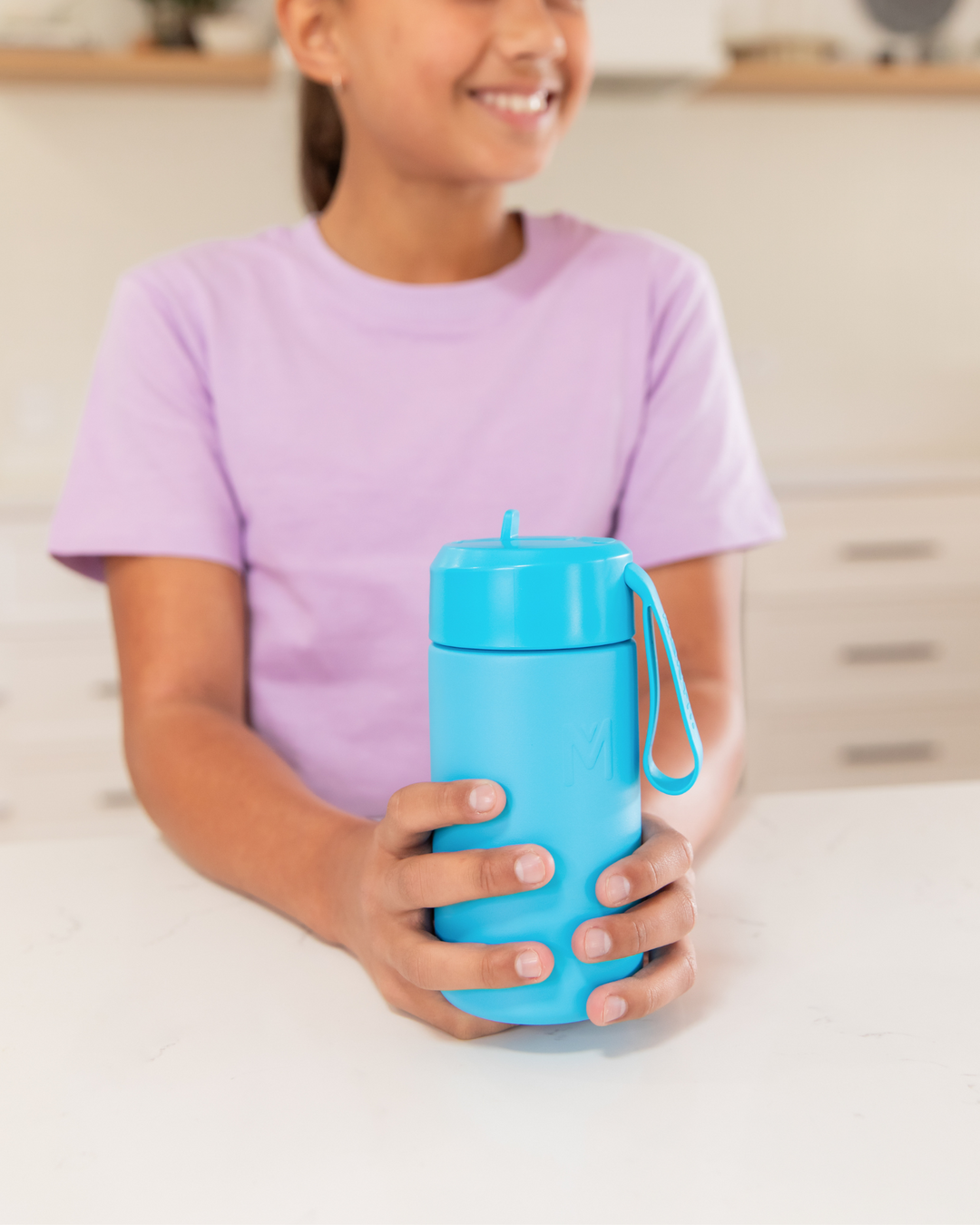MontiiCo Sipper Lid + Straw 350ml - Coastal
