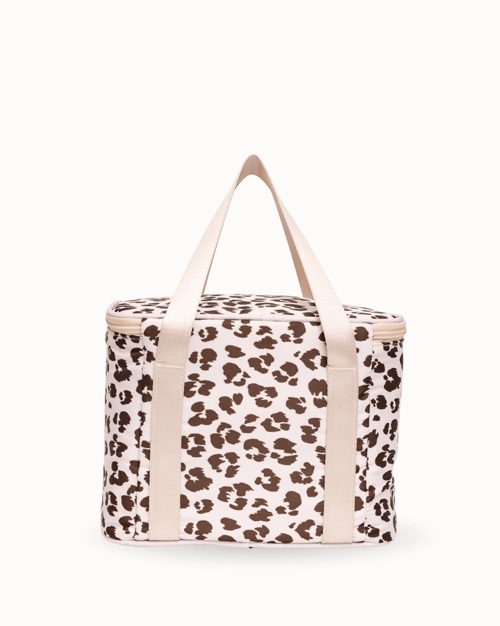MontiiCo Insulated Cooler Bag - Cream Leopard