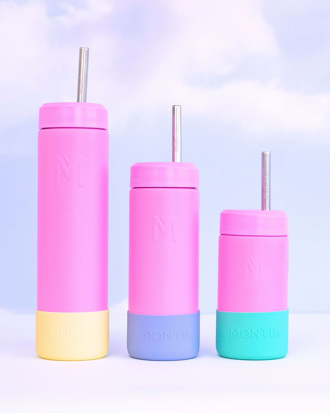 MontiiCo 350ml Smoothie Cup & Straw - Floss