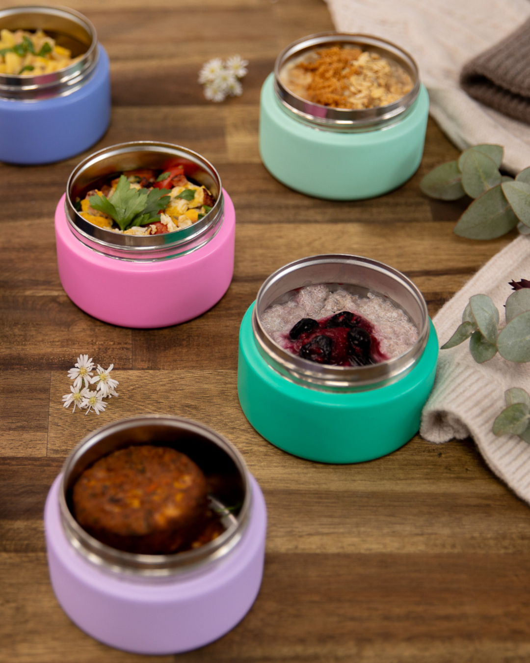 MontiiCo Insulated Mini Food Jar - Mojito