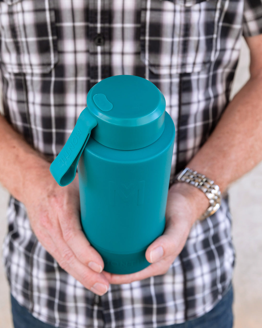 MontiiCo 1L Drink Bottle Flask - Pine