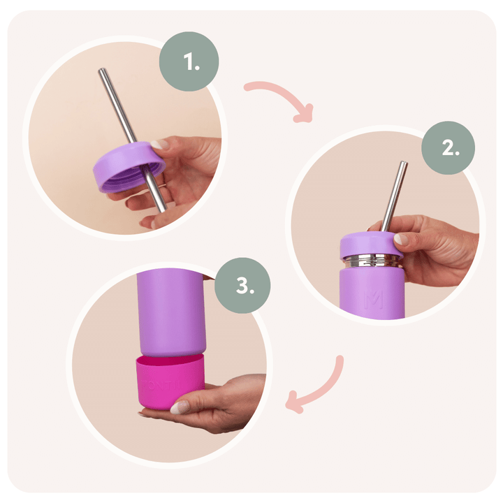 MontiiCo Smoothie Stainless Straw - 350ml