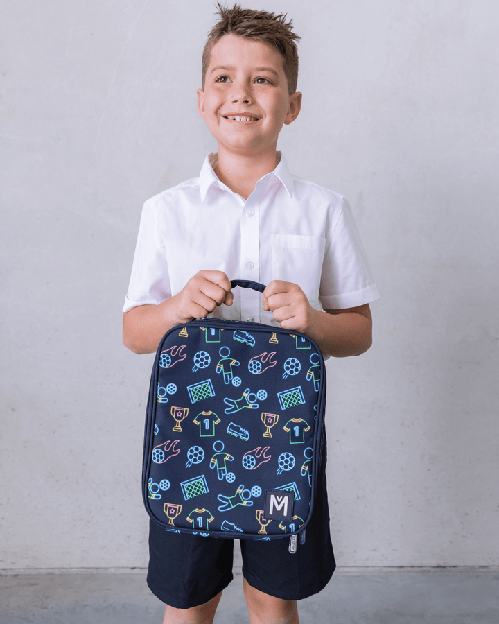 MontiiCo Large Insulated Lunch Bag - Goal Keeper