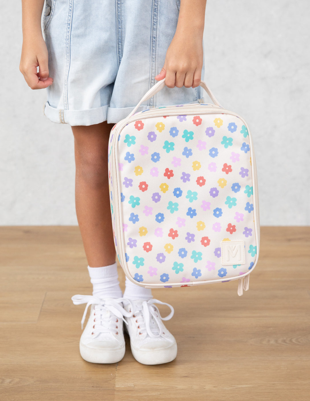 MontiiCo Large Lunch Bag and Bottle Set - Daisy Dream