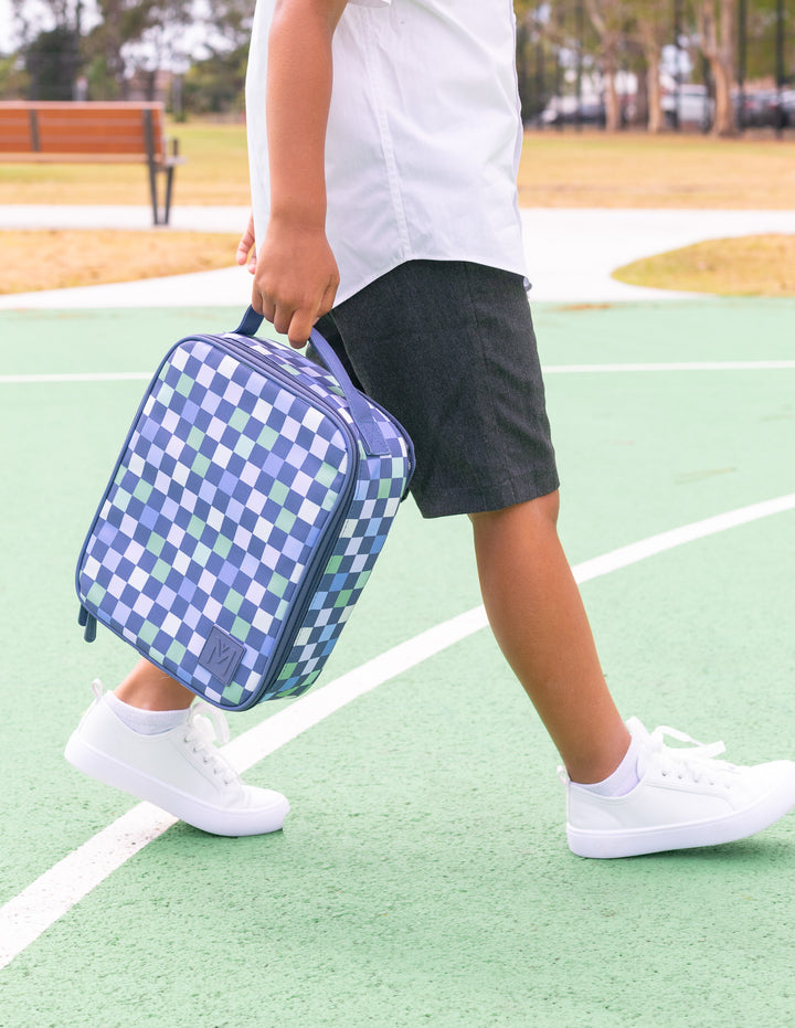 MontiiCo Large Insulated Lunch Bag - Checkmate