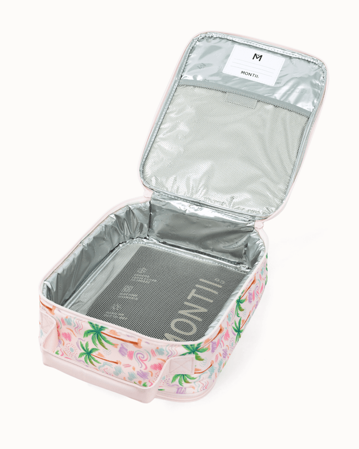 MontiiCo Large Insulated Lunch Bag - Pastel Palms
