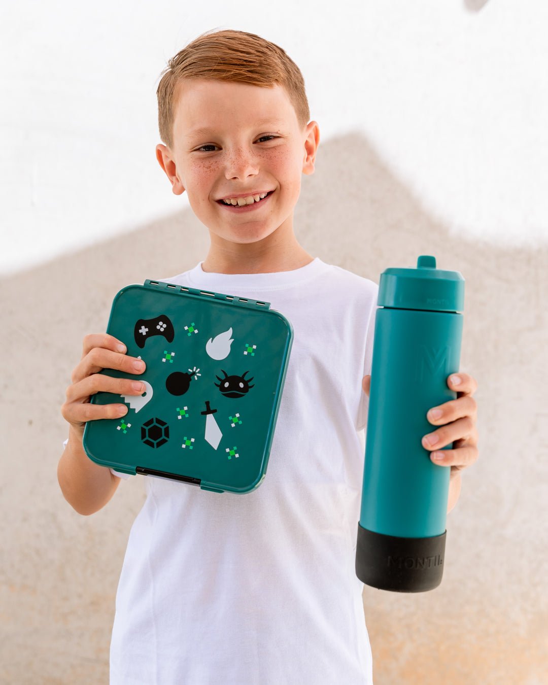 MontiiCo Bento Three Lunch Box - Game On