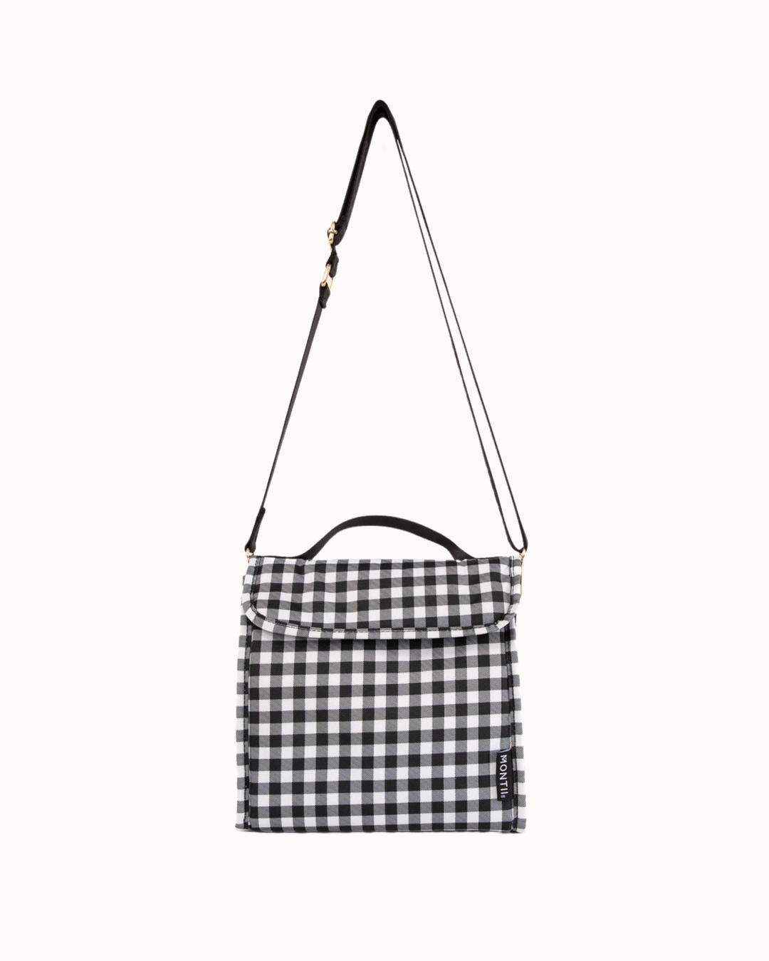 MontiiCo Insulated Lunch Carrier - Black Gingham