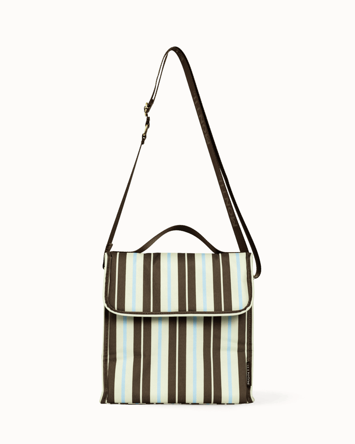 MontiiCo Insulated Lunch Carrier - Latte Stripe