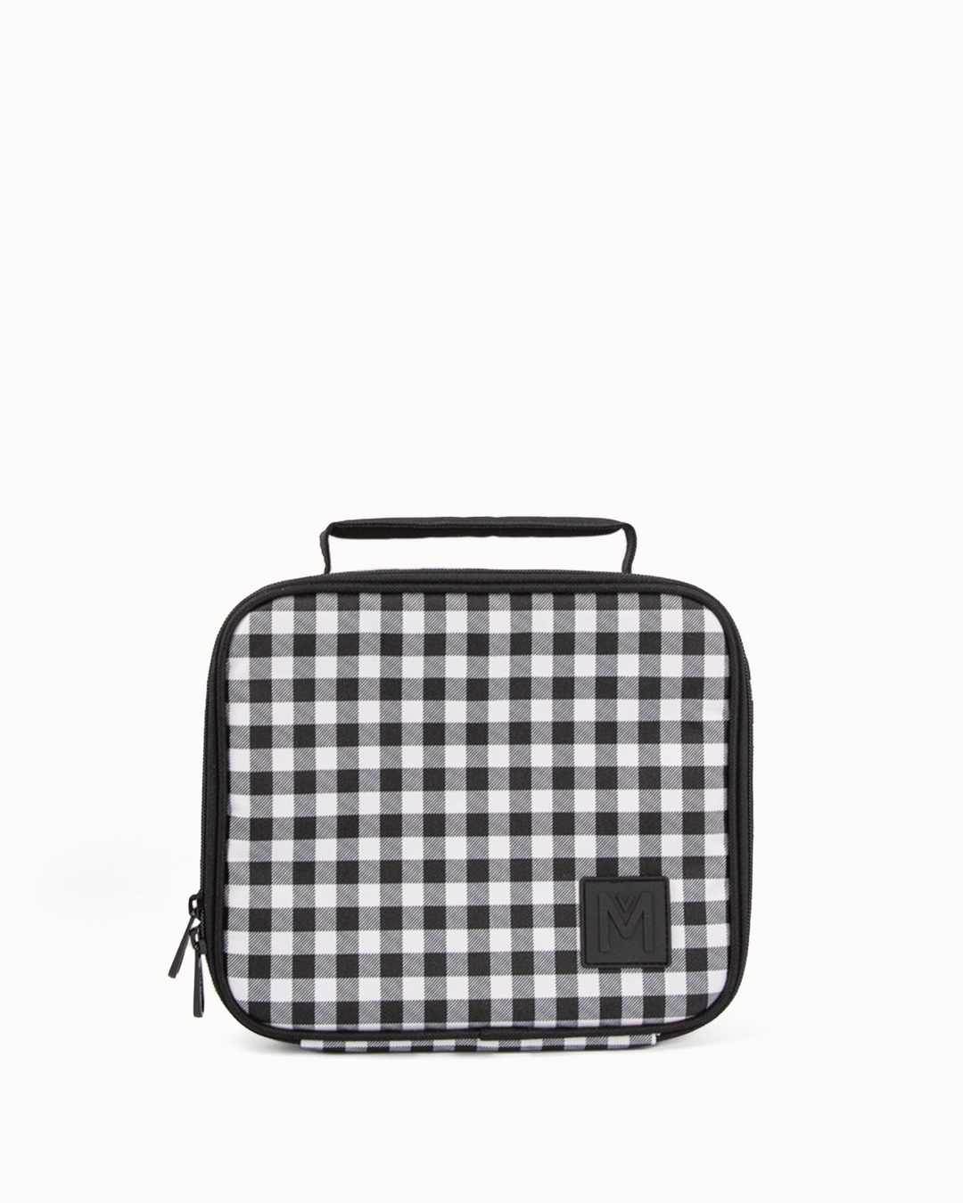 MontiiCo Medium Lunch Bag and Bottle Set - Black Gingham