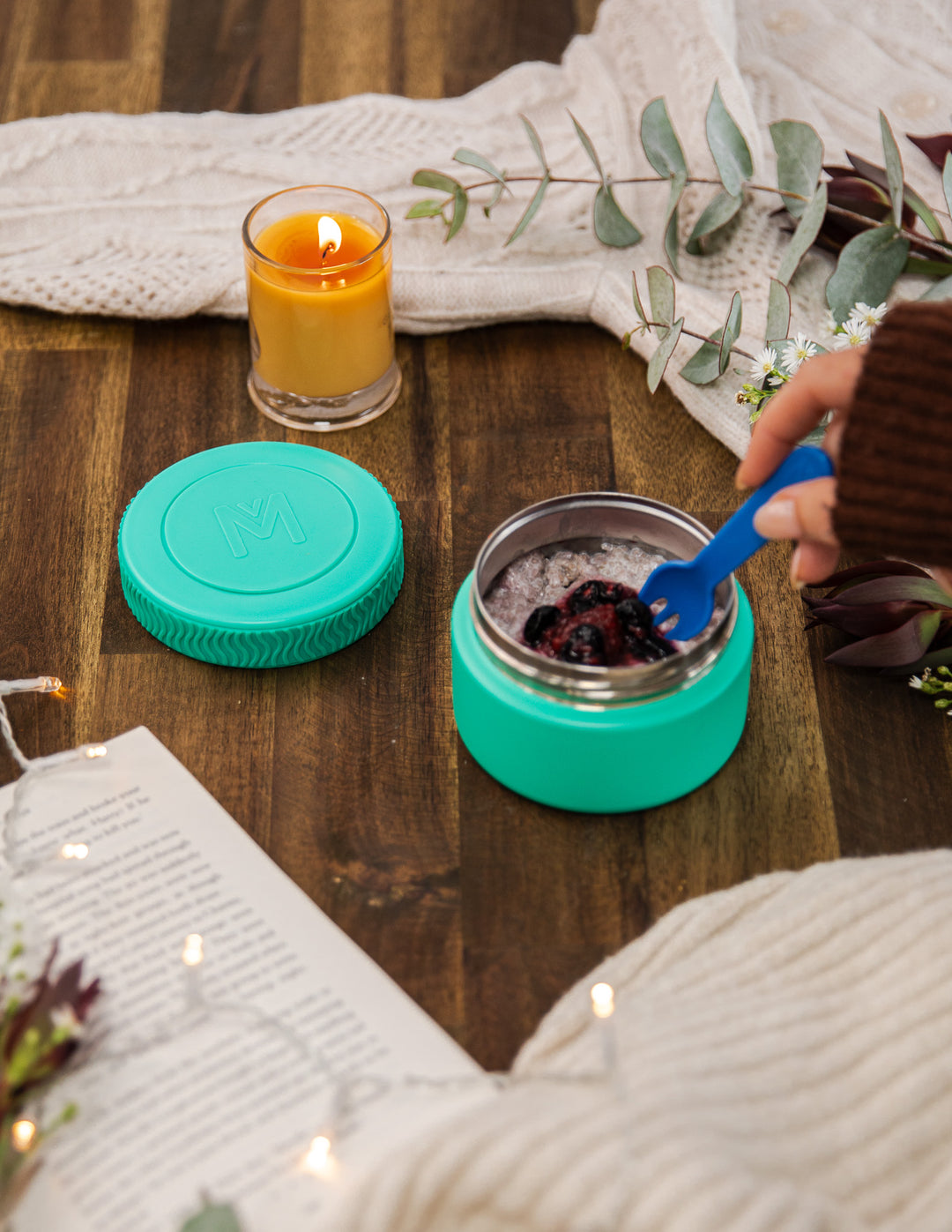 MontiiCo Insulated Mini Food Jar - Mojito