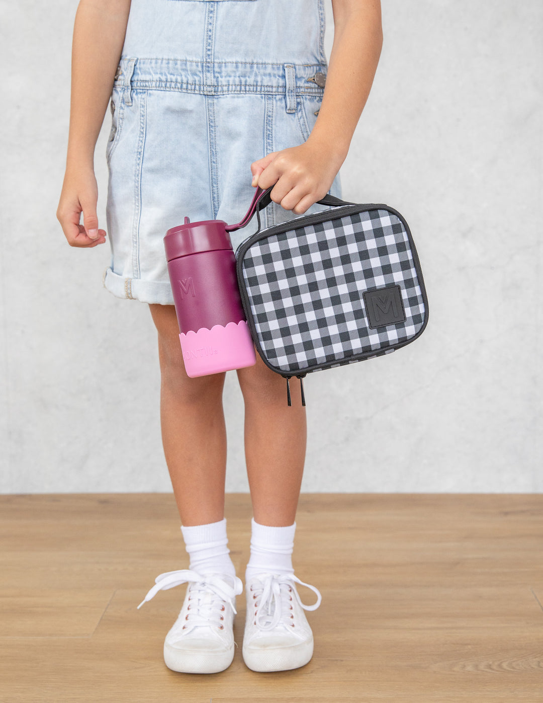 MontiiCo Sipper Lid + Straw 350ml - Ruby