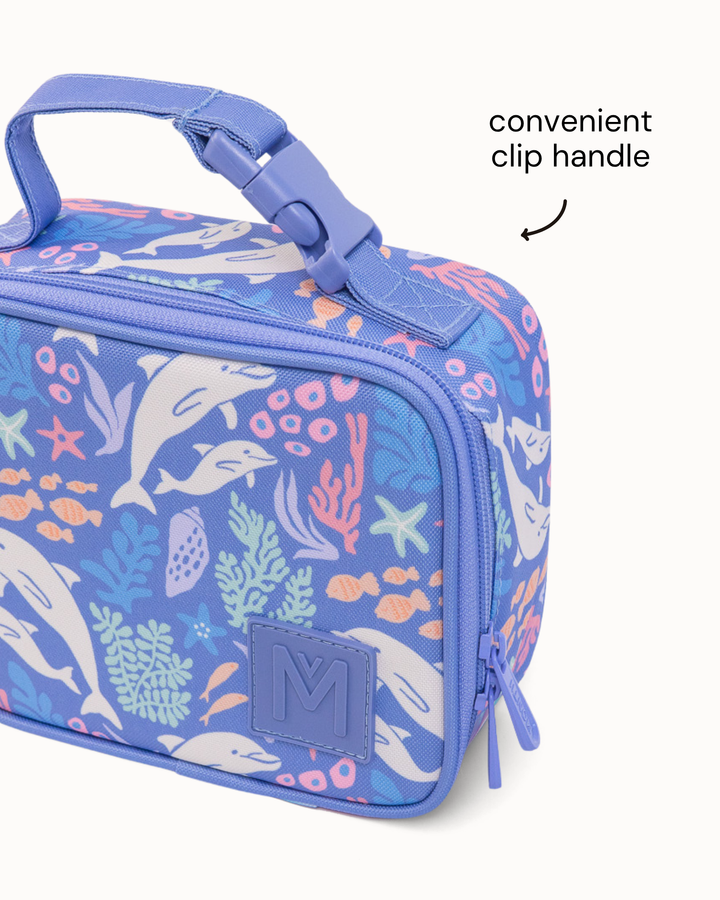 MontiiCo Mini Insulated Lunch Bag - Dolphin Dreams