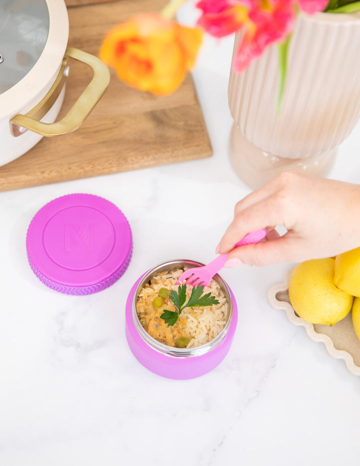 MontiiCo Insulated Mini Food Jar - Fuchsia