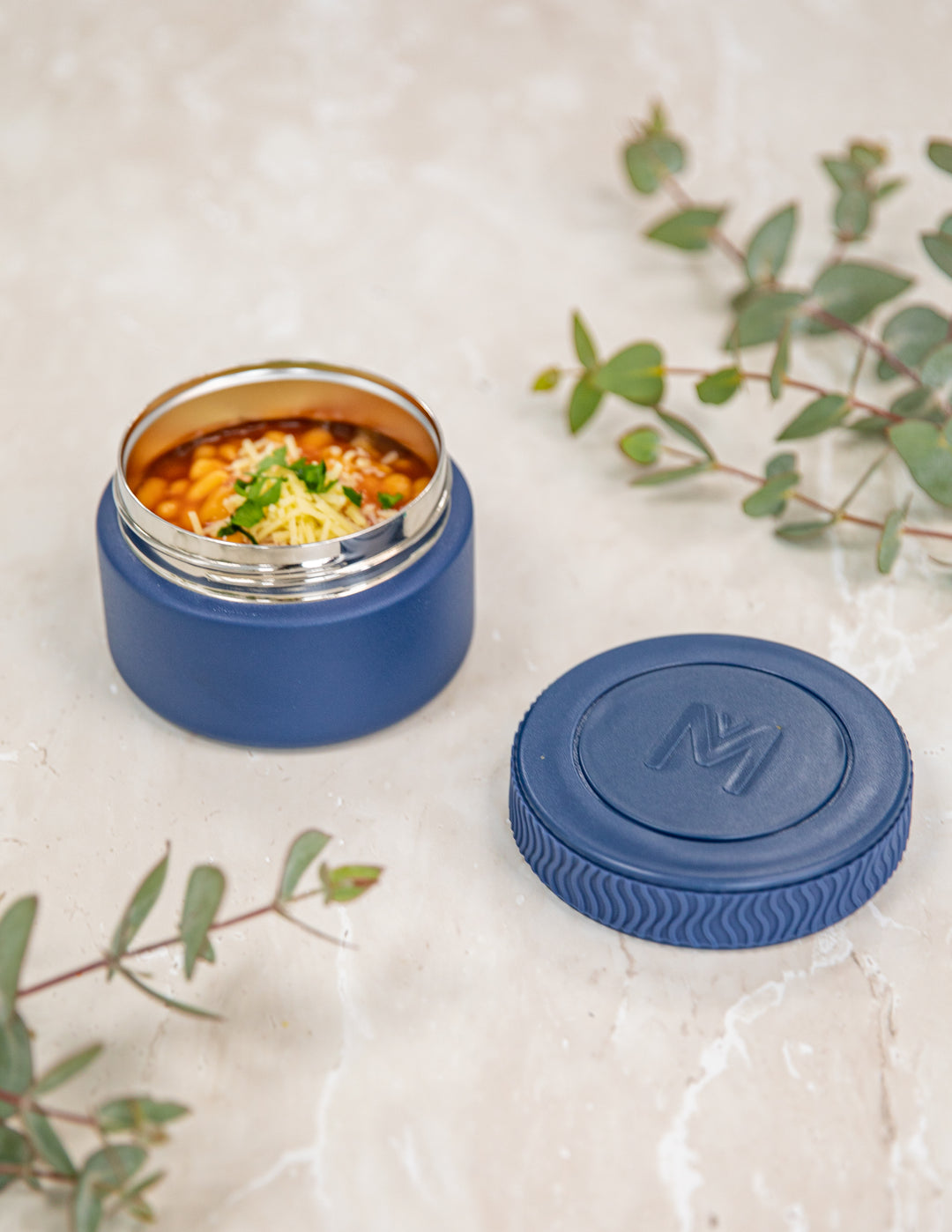 MontiiCo Insulated Mini Food Jar - Navy