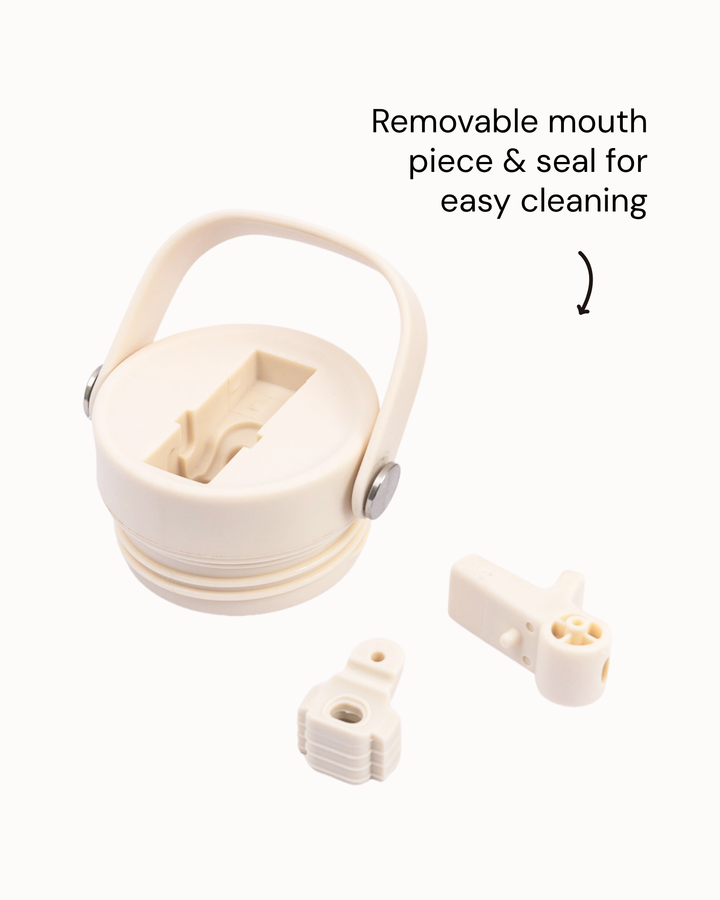 MontiiCo 700ml Quench Sipper Drink Bottle - Cream