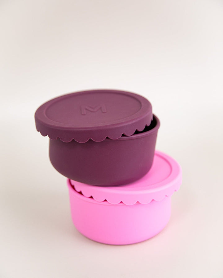 MontiiCo Silicone Scallop Bowl Set