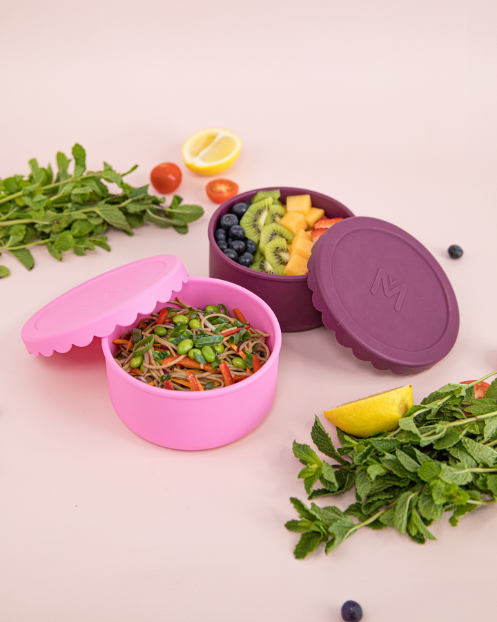 MontiiCo Silicone Scallop Bowl Set