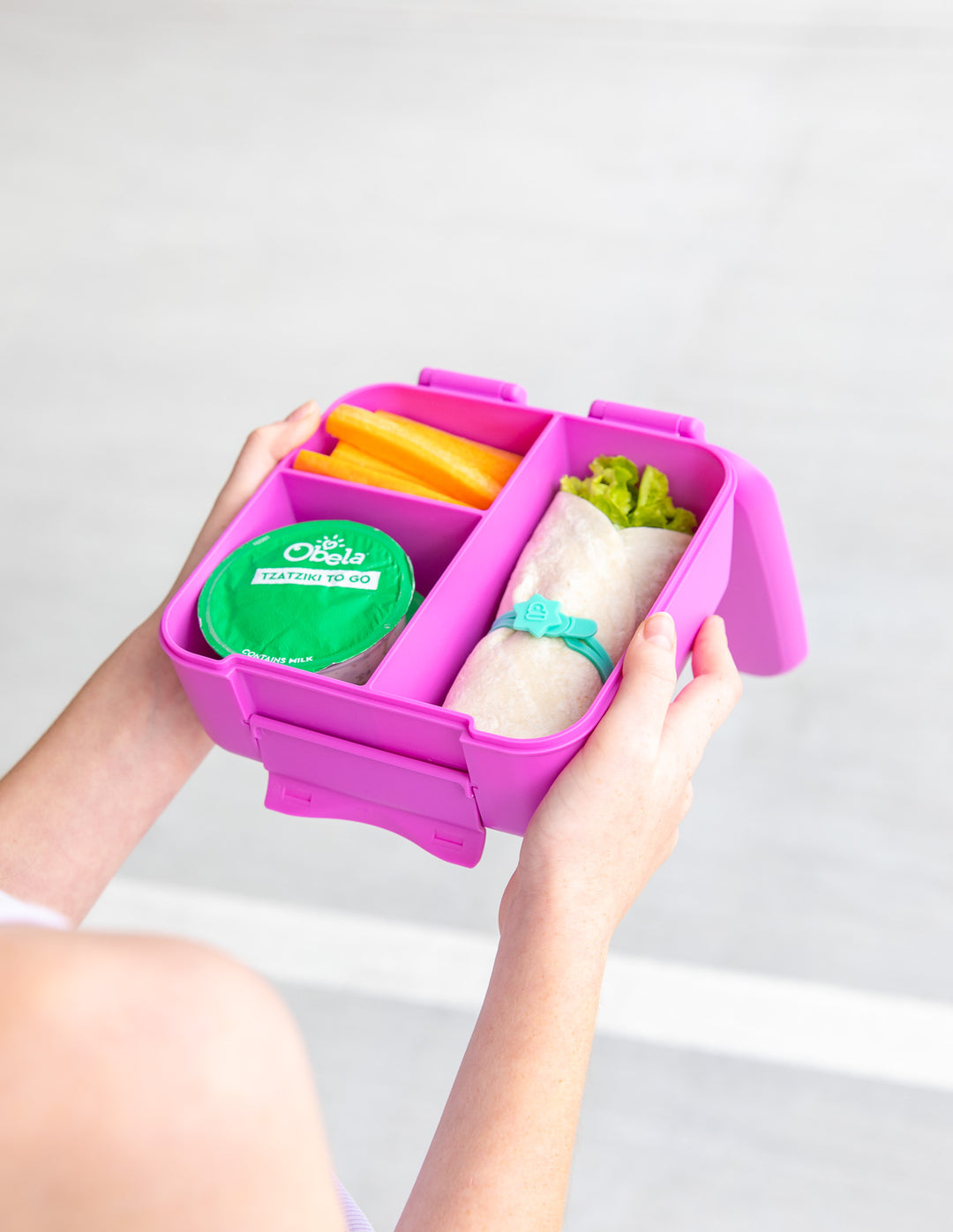 MontiiCo Bite Lunch Box - Fuchsia