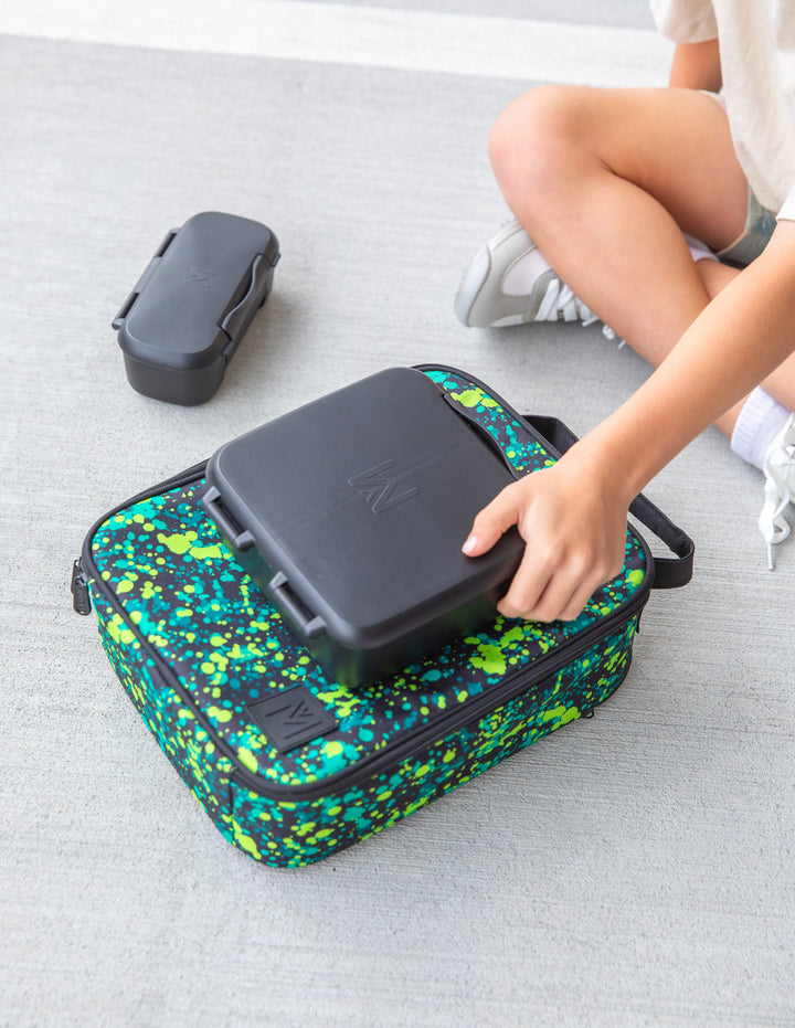 MontiiCo Large Insulated Lunch Bag - Splat