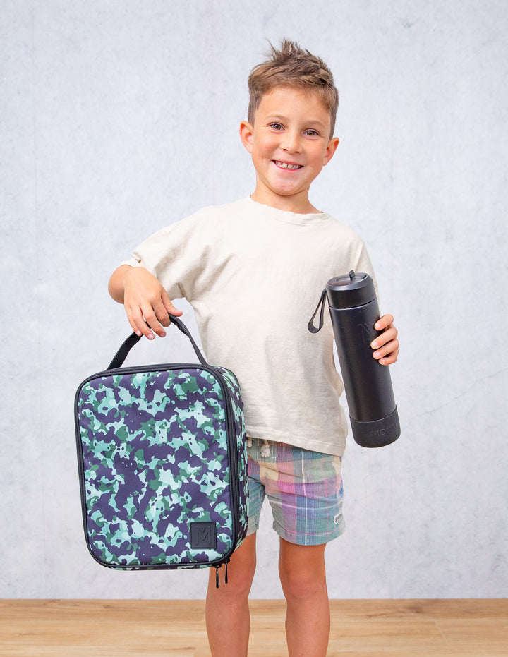 MontiiCo Large Insulated Lunch Bag - Stealth