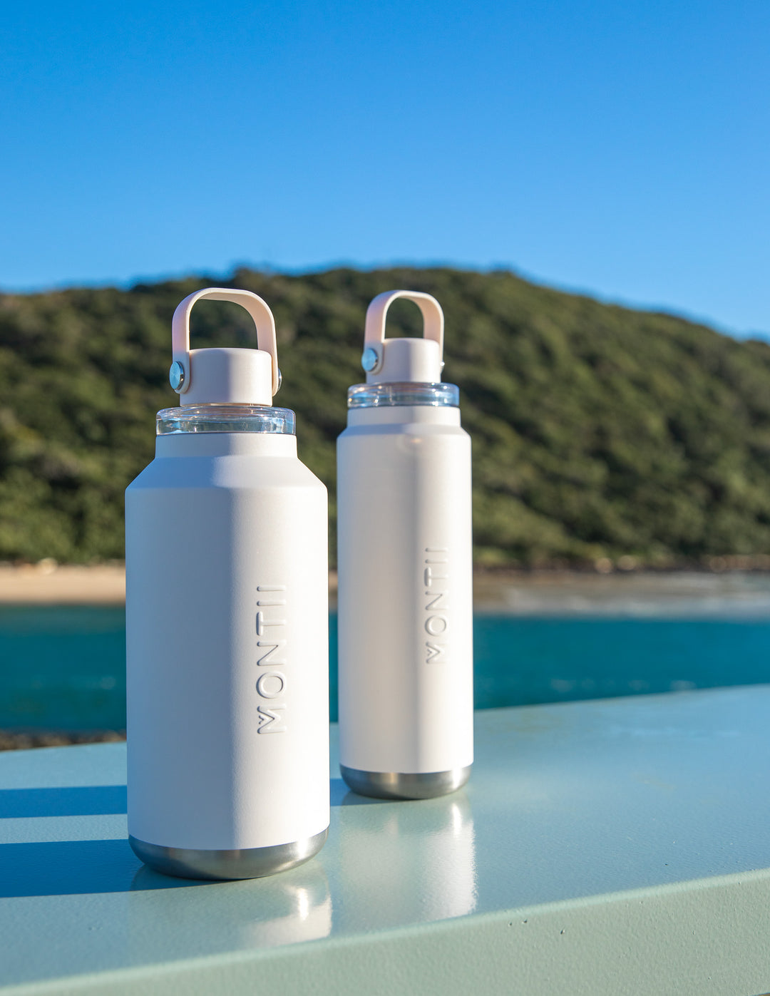 MontiiCo 1L Quench Drink Bottle - Cream