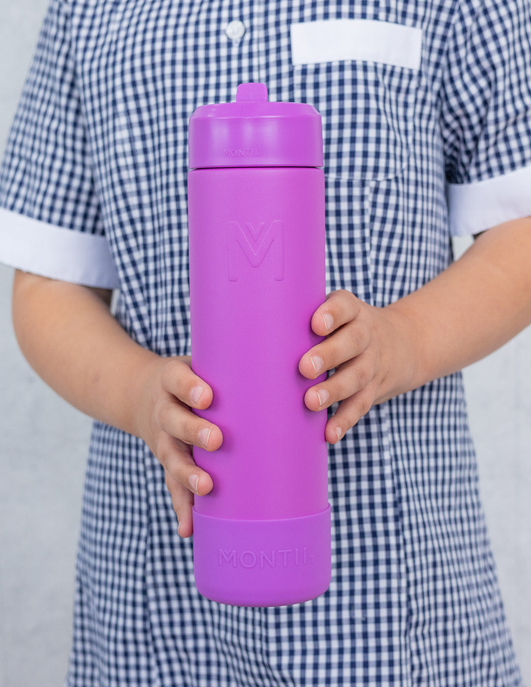 MontiiCo 700ml Fusion Drink Bottle Sipper - Fuchsia