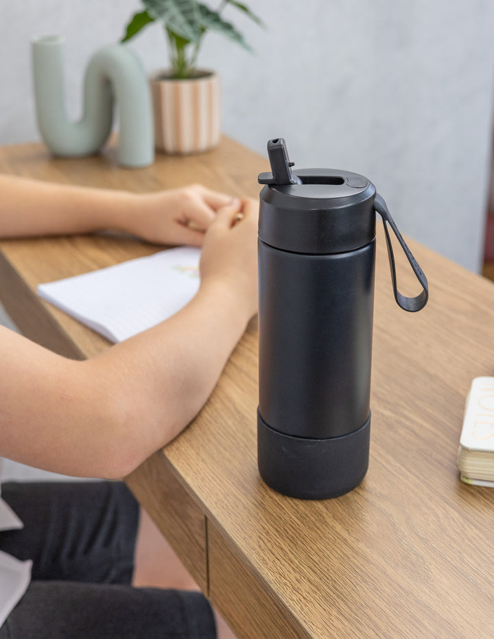 MontiiCo 475ml Fusion Drink Bottle Sipper - Midnight